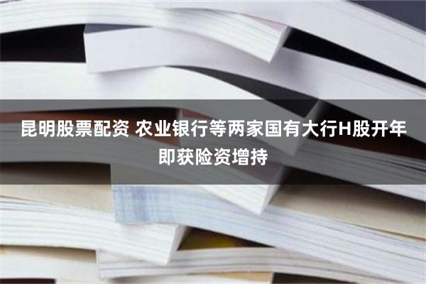 昆明股票配资 农业银行等两家国有大行H股开年即获险资增持