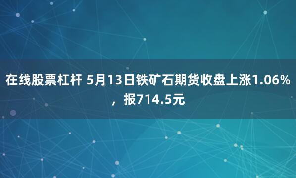 在线股票杠杆 5月13日铁矿石期货收盘上涨1.06%，报714.5元