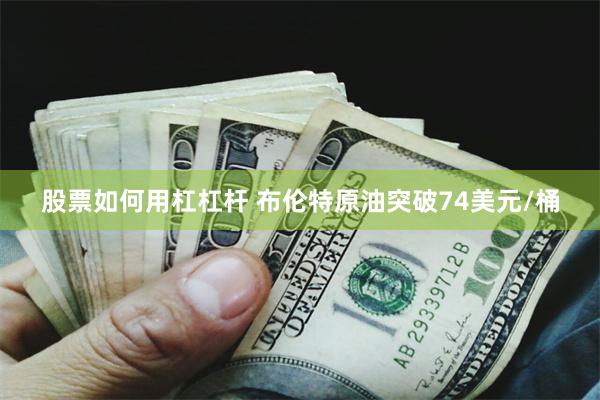 股票如何用杠杠杆 布伦特原油突破74美元/桶