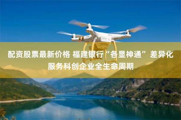 配资股票最新价格 福建银行“各显神通” 差异化服务科创企业全生命周期